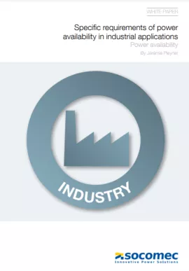 White Paper Specific requirements of power availability in industrial applications